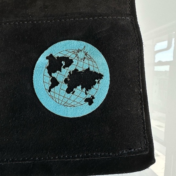 Dallaiti Suede Leather Backpack Tavel Patches Made in Italy NWOT main image 9